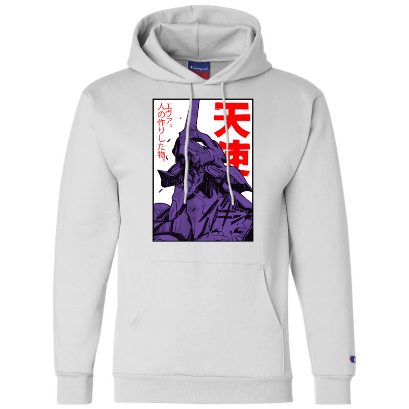 Eva Unit 01 Evangelion Champion Hoodie by BabyPandaman | Artistshot