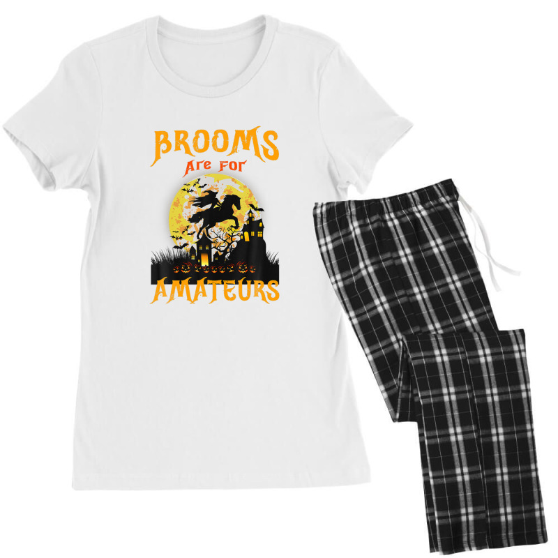 Funny Brooms Are For Amateurs Witch Riding Horse Halloween Women's Pajamas Set by RoopKerim1999 | Artistshot