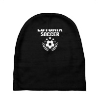 Proud Estonia Soccer Lovers Jersey - Estonian Football Fans Baby Beanies | Artistshot