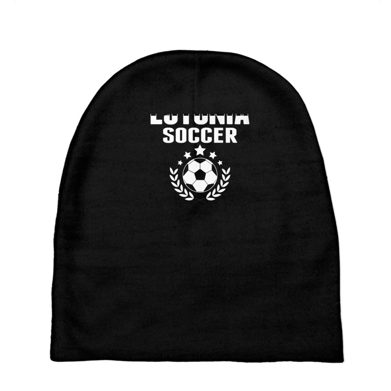 Proud Estonia Soccer Lovers Jersey - Estonian Football Fans Baby Beanies | Artistshot