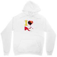 I Love Papua New Guinea. Guinean Flag In Shape Of A Heart Unisex Hoodie | Artistshot