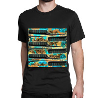 Hairdresser Parting Comb With Leopard And Glitter Seamless Pattern Bbs Classic T-shirt | Artistshot