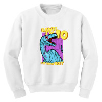 Rawr! I'm 10 Birthday Boys 10th Birthday Dino Noasaurus Youth Sweatshirt | Artistshot