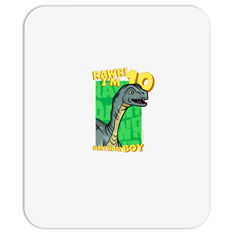 Rawr! I'm 10 Birthday Boys 10th Birthday Dino Mussaurus Mousepad | Artistshot