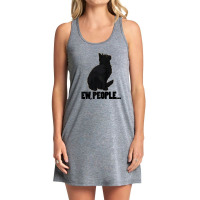 Ew People ... Black Cat Funny Pet Lover Men Dark Cat Tank Dress | Artistshot