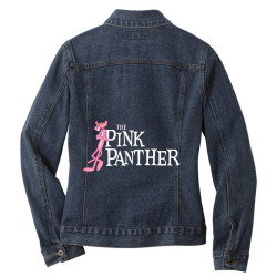 The Pink Panther Ladies Denim Jacket. By Artistshot