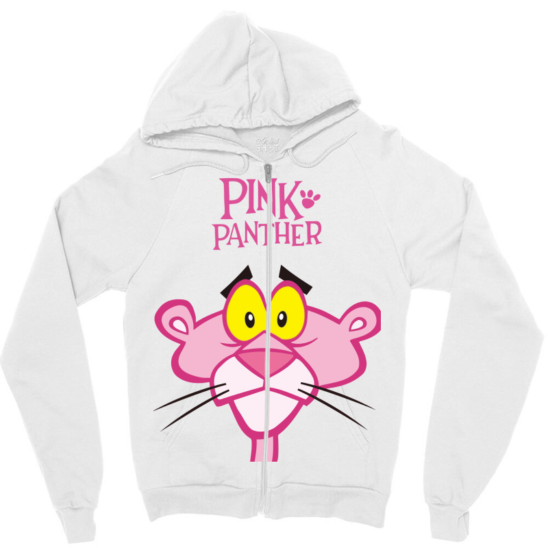 The Pink Panther Zipper Hoodie by cm-arts | Artistshot