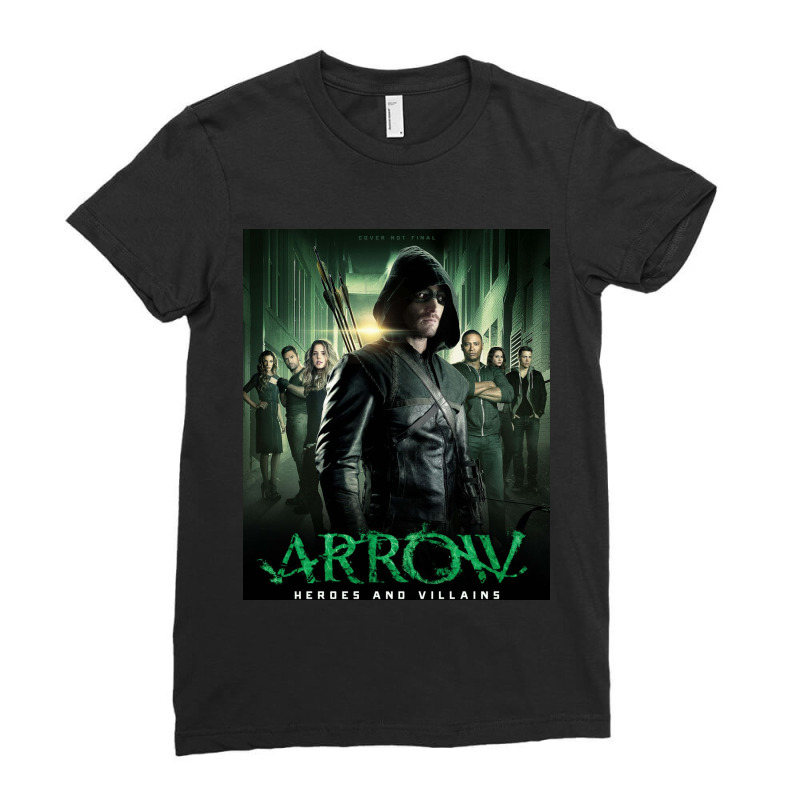 Heroes Arrow Final Cover Ladies Fitted T-Shirt by jajungka | Artistshot