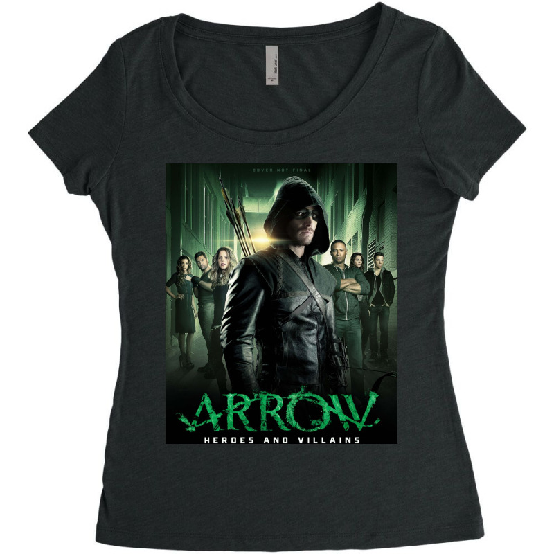 Heroes Arrow Final Cover Women's Triblend Scoop T-shirt by jajungka | Artistshot