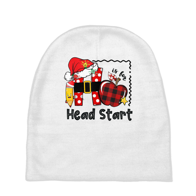 H Is For Headstart Life Funny Christmas Head Start Teacher T Shirt Baby Beanies by cm-arts | Artistshot