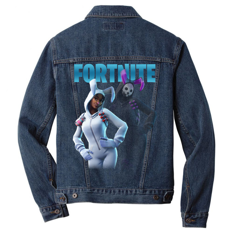 Bunny Brawler Men Denim Jacket by michevdesign | Artistshot