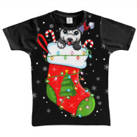 Alaskan Malamute Dog In Christmas Socks Xmas Graphic Youth T-shirt | Artistshot