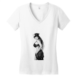 Custom Porn Zoo Girl Women's V-neck T-shirt By Rosyalinah - Artistshot