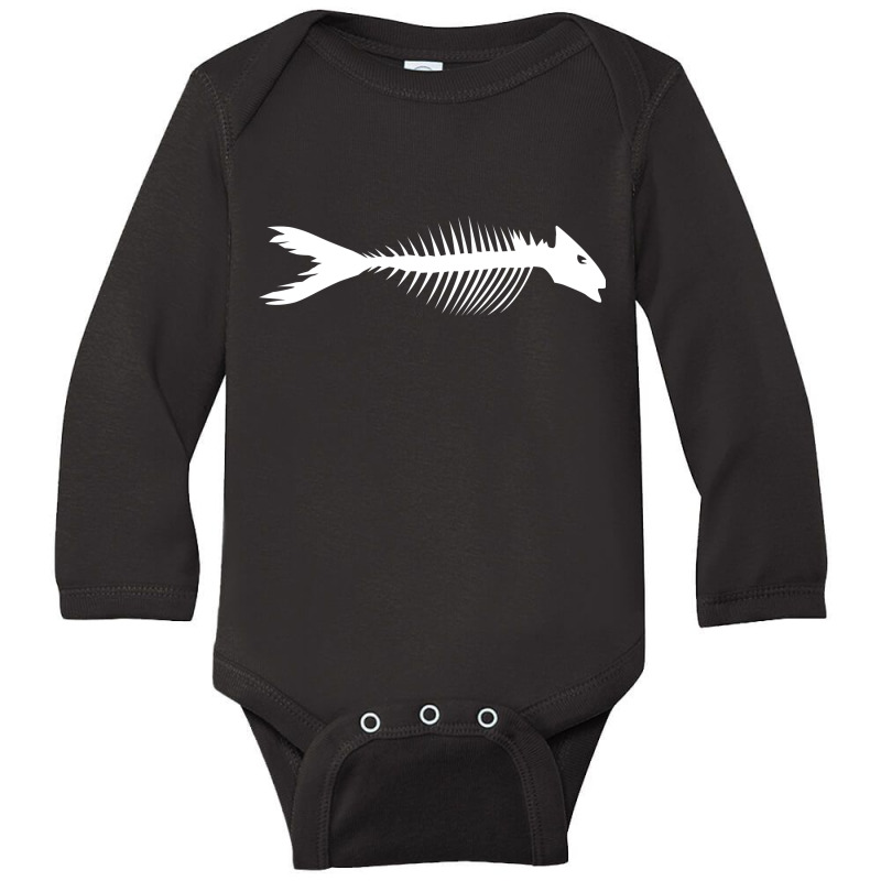 Fishbone Long Sleeve Baby Bodysuit by inDhika creative | Artistshot