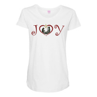 Joy To The World Nativity, Christmas Baby Jesus Love Gift T Shirt Maternity Scoop Neck T-shirt | Artistshot