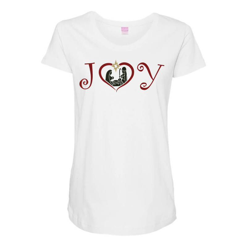 Joy To The World Nativity, Christmas Baby Jesus Love Gift T Shirt Maternity Scoop Neck T-shirt by cm-arts | Artistshot