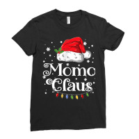 Momo Claus Shirt Christmas Pajama Family Matching Xmas Light Sweatshir Ladies Fitted T-shirt | Artistshot