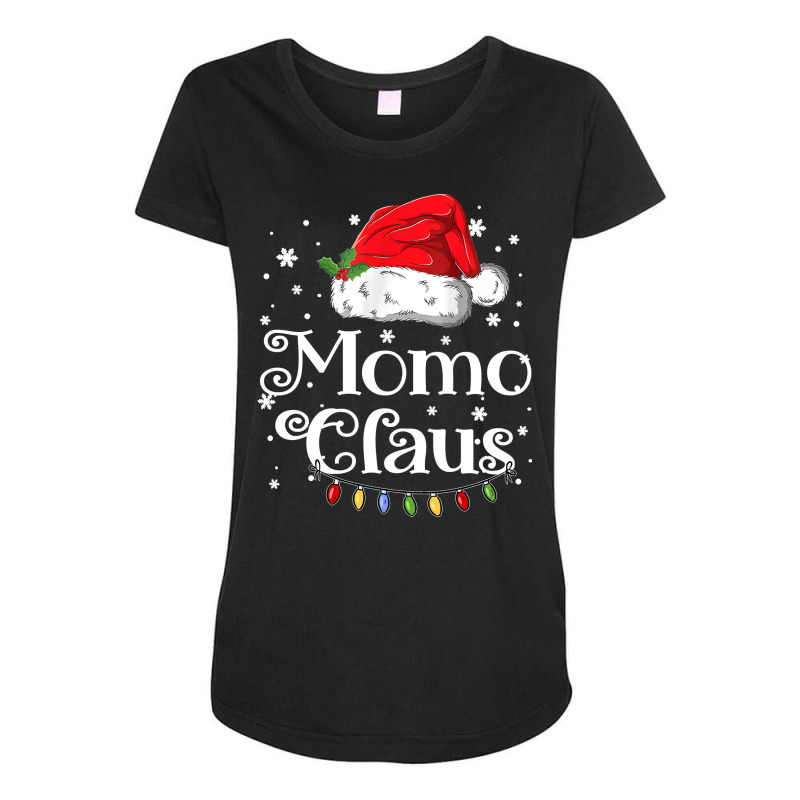 Momo Claus Shirt Christmas Pajama Family Matching Xmas Light Sweatshir Maternity Scoop Neck T-shirt by cm-arts | Artistshot