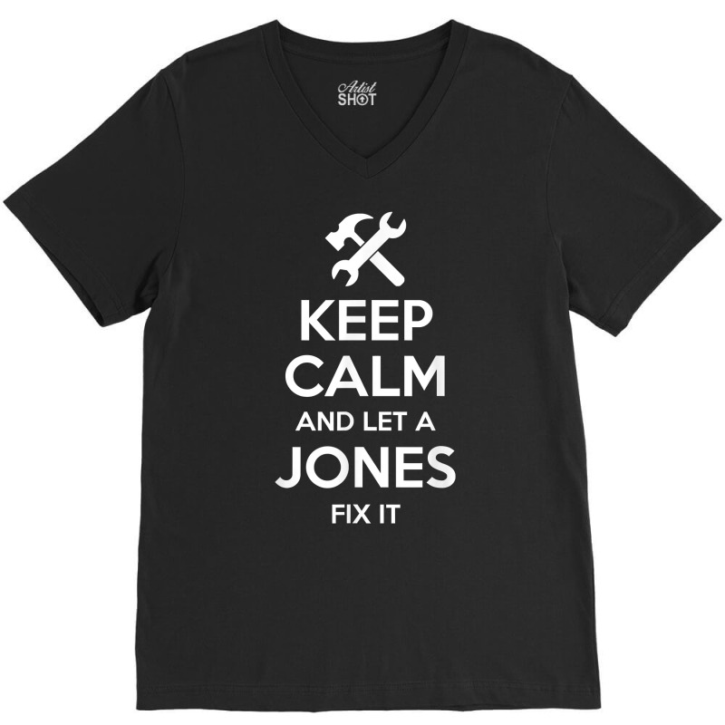 Jones Funny Surname Birthday Family Tree Reunion Gift Idea T Shirt V-Neck Tee by cm-arts | Artistshot