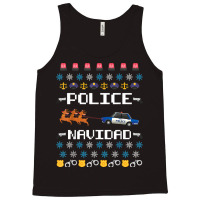 Police Navidad Ugly Christmas Sweater Funny Policeman X Mas T Shirt Tank Top | Artistshot