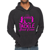 Tackle Awareness American Football Pink Ribbon Vintage Hoodie | Artistshot