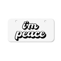 I Come In Peace Bicycle License Plate | Artistshot