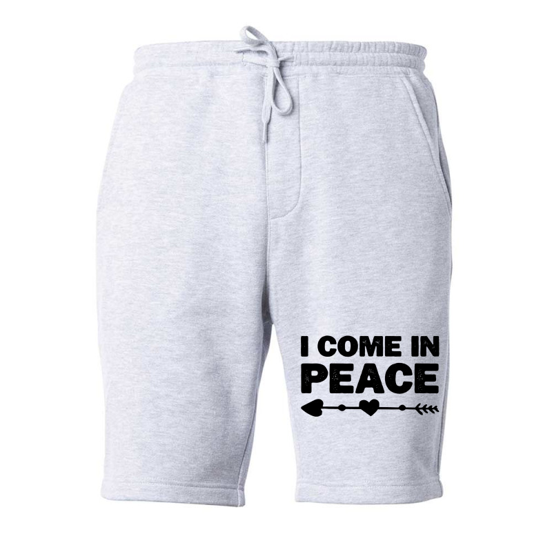 I Come In Peace Fleece Short | Artistshot