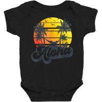 Aloha Hawaii Hawaiian Island Shirt Palm Trees Beach Vacation T Shirt Baby Bodysuit | Artistshot