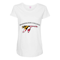 Washington College Goose Maternity Scoop Neck T-shirt | Artistshot