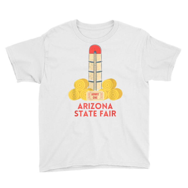 Arizona Farm Boy State Fair Ticket County Fair Haybales Silo T Shirt Youth Tee | Artistshot