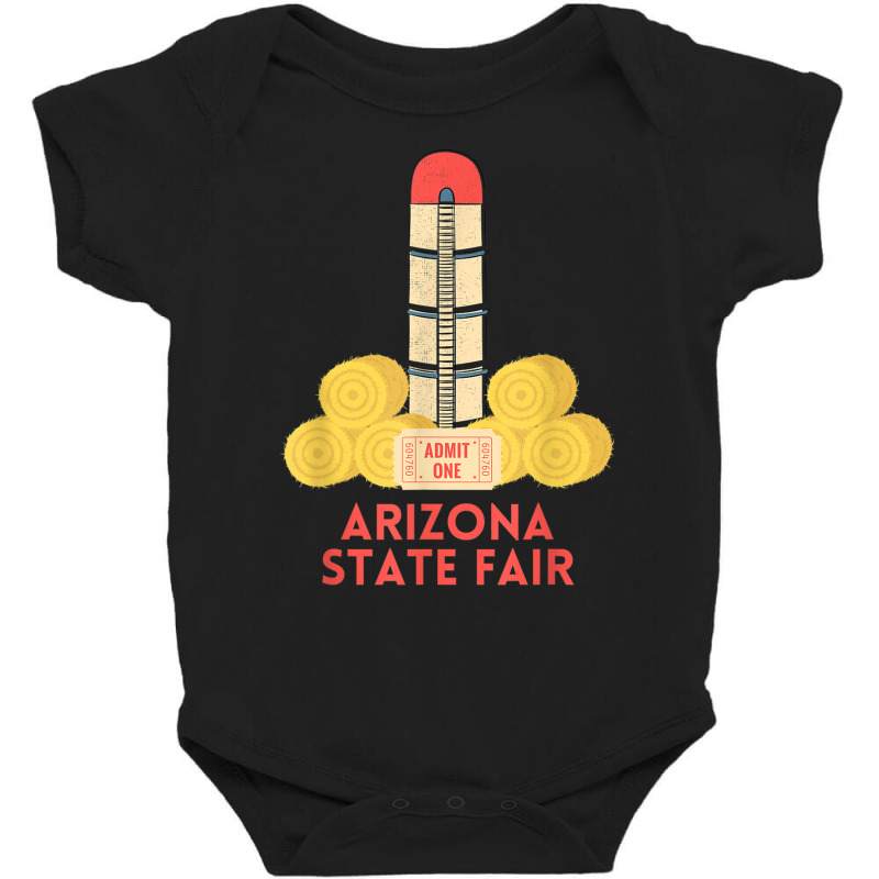 Arizona Farm Boy State Fair Ticket County Fair Haybales Silo T Shirt Baby Bodysuit | Artistshot