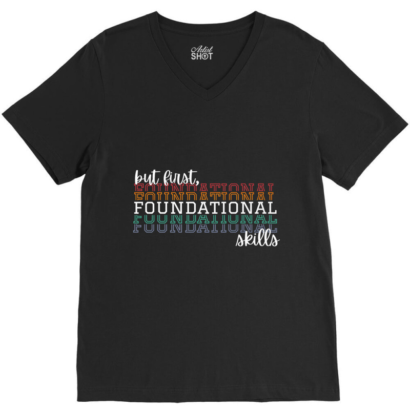 But First Foundational Skills Phonemic Awareness Premium T Shirt V-neck Tee | Artistshot