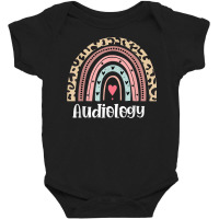 Audiology Rainbow Leopard Speech Language Pathologist Aud T Shirt Baby Bodysuit | Artistshot