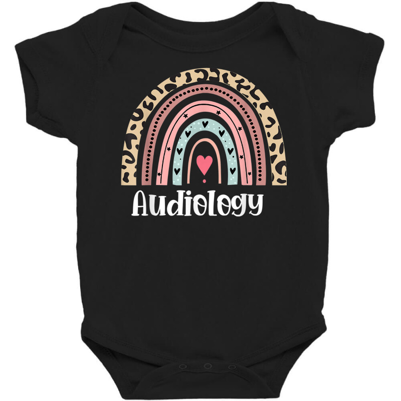 Audiology Rainbow Leopard Speech Language Pathologist Aud T Shirt Baby Bodysuit by cm-arts | Artistshot