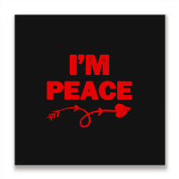 I'm Peace Apparels Funny Couple's Matching Metal Print Square | Artistshot