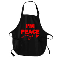 I'm Peace Apparels Funny Couple's Matching Medium-length Apron | Artistshot