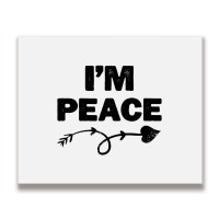 I'm Peace Apparels Funny Couple's Matching Metal Print Horizontal | Artistshot