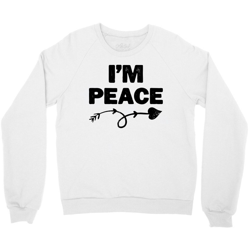 I'm Peace Apparels Funny Couple's Matching Crewneck Sweatshirt | Artistshot