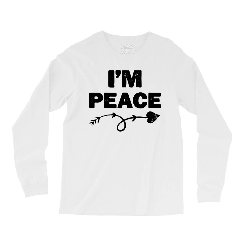 I'm Peace Apparels Funny Couple's Matching Long Sleeve Shirts | Artistshot