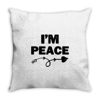 I'm Peace Apparels Funny Couple's Matching Throw Pillow | Artistshot