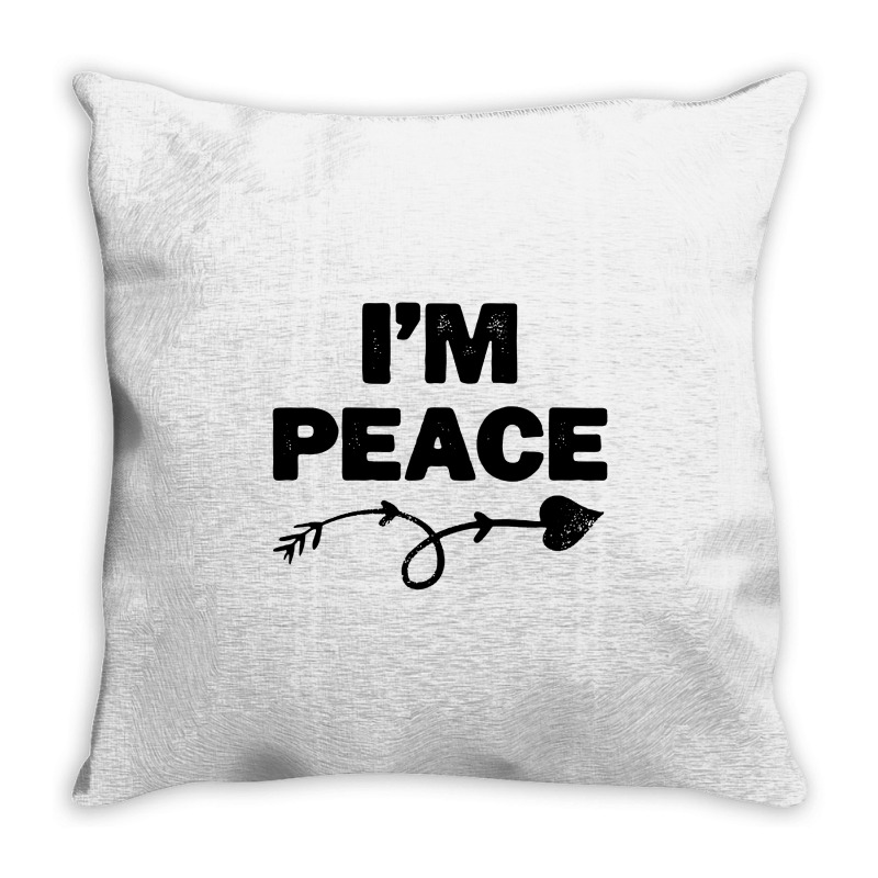 I'm Peace Apparels Funny Couple's Matching Throw Pillow | Artistshot