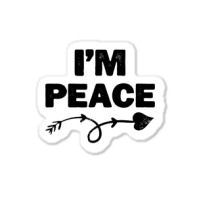 I'm Peace Apparels Funny Couple's Matching Sticker | Artistshot