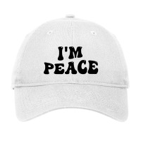 Im Peace I Come In Peace Matching Groovy Adjustable Cap | Artistshot