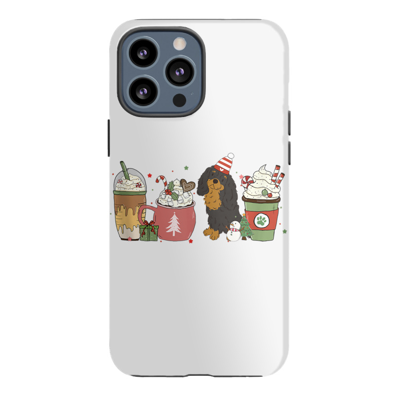 Cavalier Coffee Latte Winter Christmas Cavie Dog Mom Holiday Tank Top Iphone 13 Pro Max Case | Artistshot