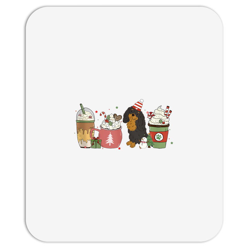 Cavalier Coffee Latte Winter Christmas Cavie Dog Mom Holiday Tank Top Mousepad | Artistshot