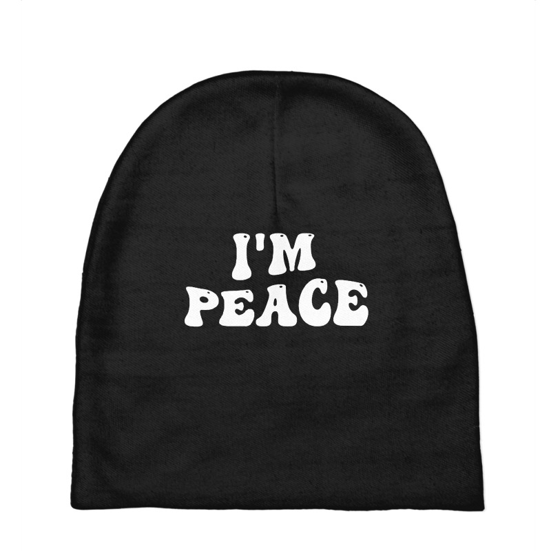 Im Peace I Come In Peace Matching Groovy Baby Beanies | Artistshot