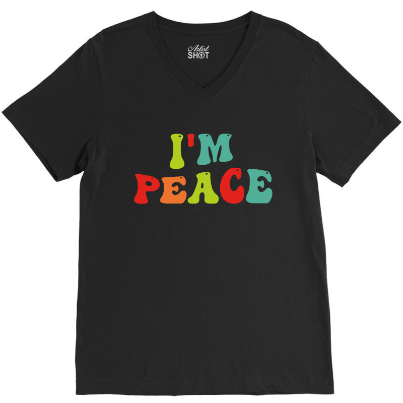 Im Peace I Come In Peace Matching Groovy V-neck Tee | Artistshot