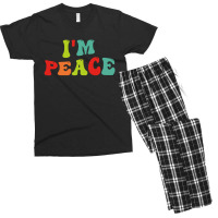 Im Peace I Come In Peace Matching Groovy Men's T-shirt Pajama Set | Artistshot