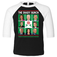 The Shady Bunch Pelosi Biden Obama Kamala Ugly Christmas T Shirt Toddler 3/4 Sleeve Tee | Artistshot