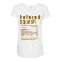 Thanksgiving Christmas Butternut Squash Nutritional Facts T Shirt Maternity Scoop Neck T-shirt | Artistshot